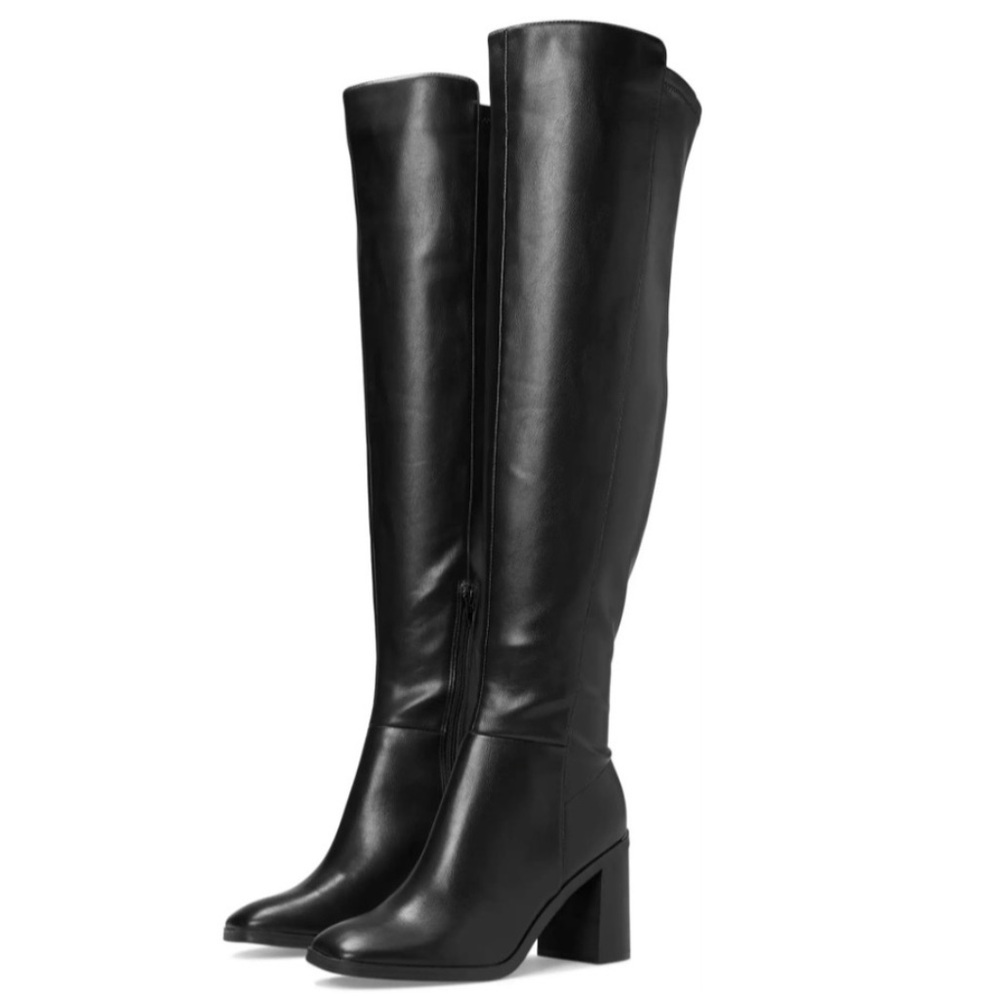 Dolce Vita Black Knee-High Block Heel Boots